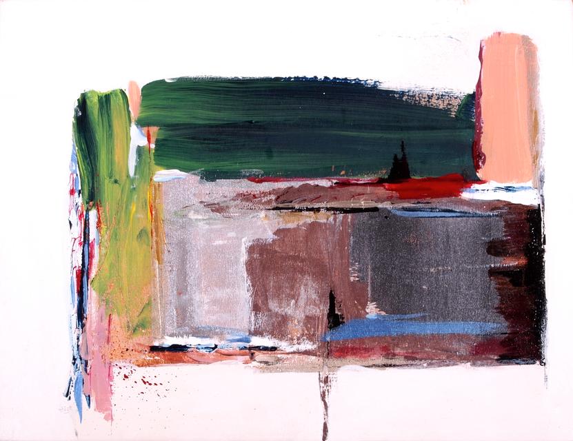 Dorfrand - 2023 | 34x44cm | acrylic, oil on wood